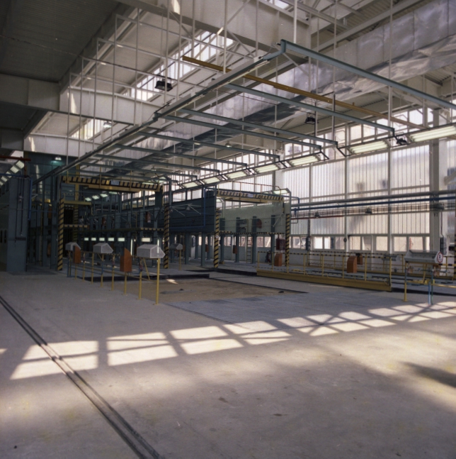 IKARUSZ gyár új festőműhelye kész állapotban.