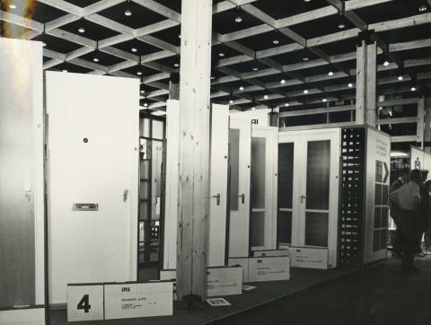 Az Építésügyi és Városfejlesztési Minisztérium (ÉVM) kiállítása 1971-ben a Budapesti Nemzetközi Vásár (BNV) területén