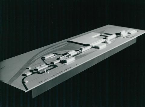 A 3-as metró káposztásmegyeri járműtelepének modellje