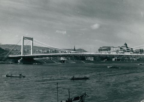 Budapesti látkép az Erzsébet híddal