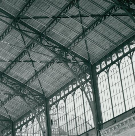 A Nyugati pályaudvar felújított tetőszerkezete