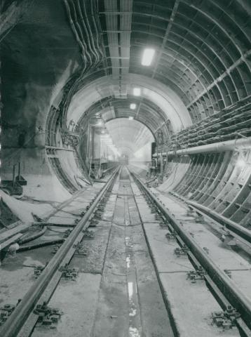 A 3-as metró Nyugati téri megállójának építése