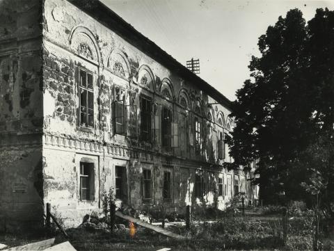 Gyöngyös, az egykori Orczy-kastély kerti homlokzata